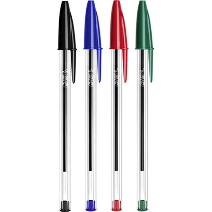 Bic Cristal Ballpoint Pen Medium Assorted (Pack of 10)