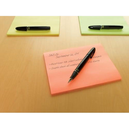 Post-it Super Sticky Meeting 200x149mm Neon Ast (Pack of 4)