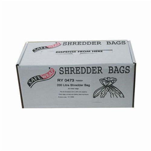 Safewrap Shredder Bag 200 Litre (Pack of 50)