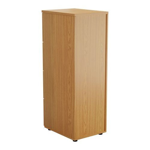 First 4 Drawer Filing Cabinet 464x600x1365mm Nova Oak