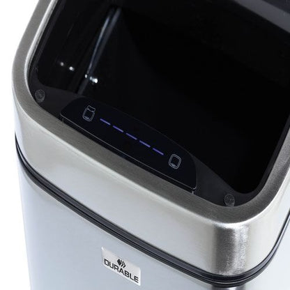 Durable Sensor Waste Bin No Touch Square 6 Litre