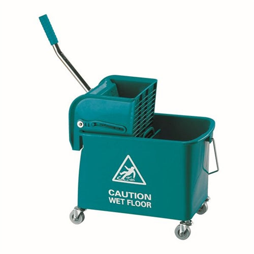 Mobile Mop Bucket and Wringer 20 Litre Green