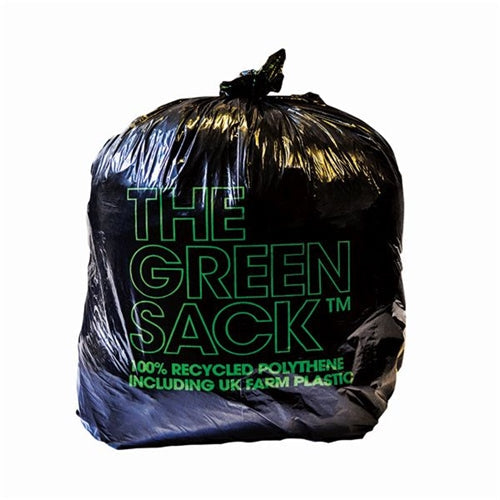 Greensack Medium Duty Refuse Sack 90L Black (Pack of 200)