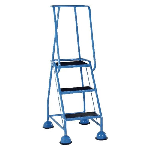 Light Blue 3 Tread Step Ladder (Load capacity 125kg)