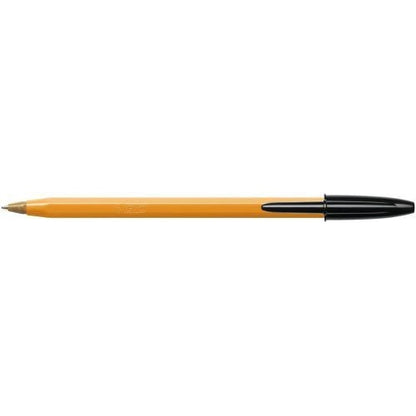 Bic Orange Fine Ballpoint Pen Black (Pack of 20)