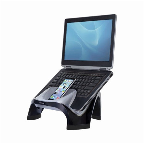 Fellowes Smart Suites Laptop Riser with USB Hub BlackClear