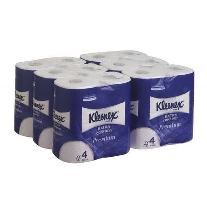 Kleenex 4-Ply Quilted Toilet Roll (Pack of 24)