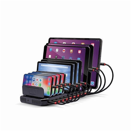 Lindy 10 Port USB Charging Station Black