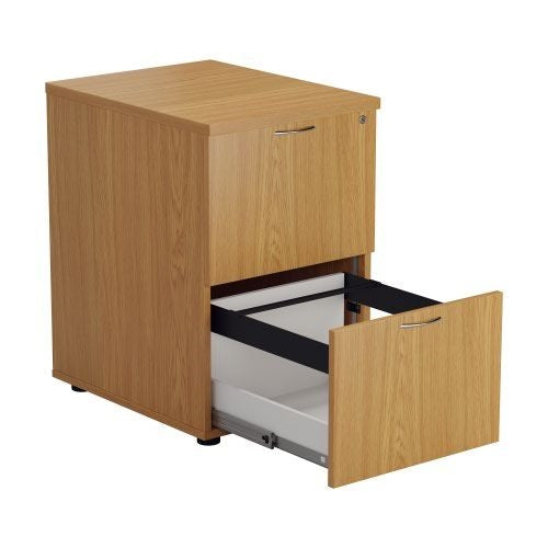 First 2 Drawer Filing Cabinet 465x600x730mm Nova Oak