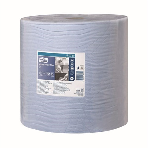 Tork W1 Wiping Paper Plus 2-Ply Blue