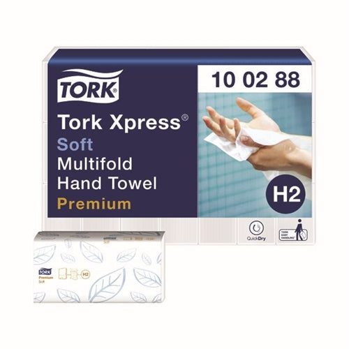 Tork Xpress Interfold Hand Towel H2 White 110 Sheets (Pack of 21)