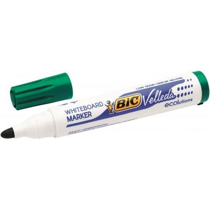 Bic Velleda 1701 Drywipe Marker Green (Pack of 12)