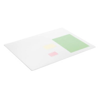 Durable Desk Mat with Contoured Edges 650x500mm Polypropylene Transparent