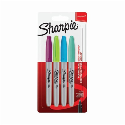 Sharpie 08 Permanent Marker Fine Tip 12x4 Blister Assorted (Pack of 48)