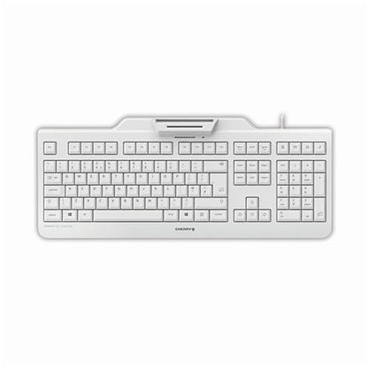 Cherry KC 1000 SC Corded Security Keyboard with Integrated Smartcard Terminal Light Grey