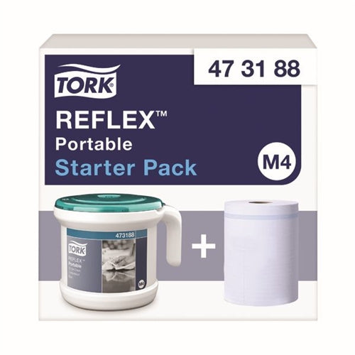 Tork Reflex Portable Dispenser and Roll Starter Pack