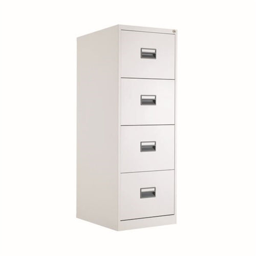 Talos 4 Drawer Filing Cabinet 465x620x1300mm White