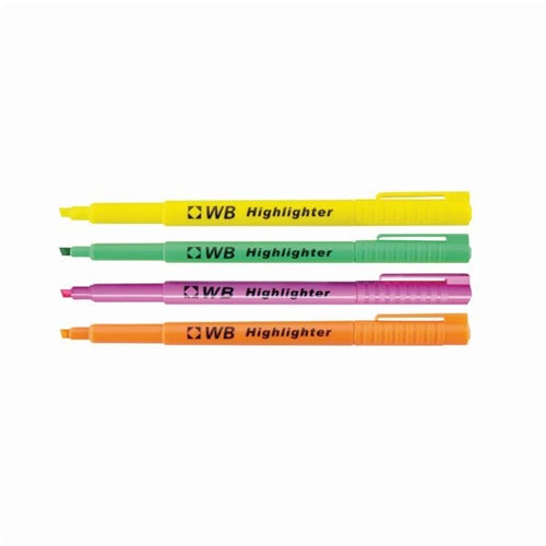 Highlighter Pens Assorted (Pack of 4)