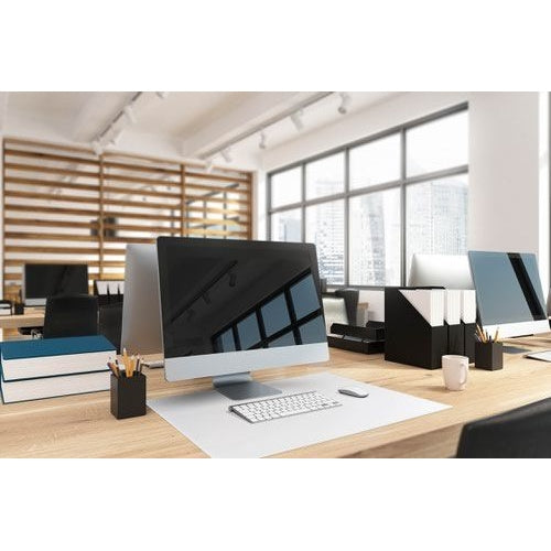 Durable Desk Mat with Contoured Edges 650x500mm Polypropylene Transparent