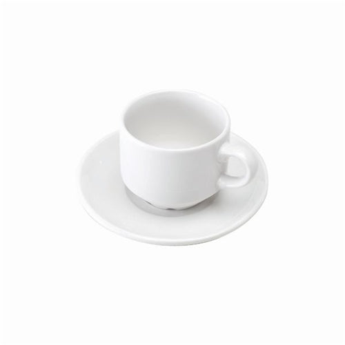 Cup and Saucer (Pack of 6) White