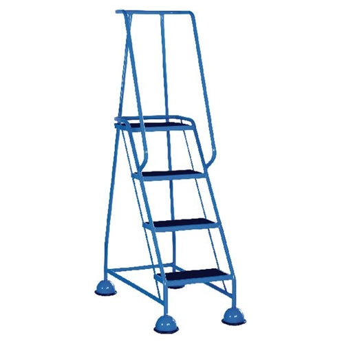 Light Blue 4 Tread Step Ladder (Load capacity 125kg)