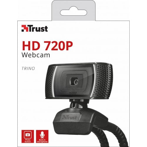 Trust Trino HD Video Webcam (Recording in 720p, Dual Function 8 Megapixel Camera)