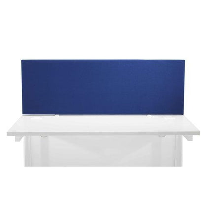 Jemini Straight Desk Mounted Screen 1200x25x400mm Blue