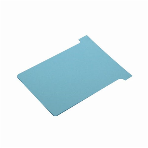 Nobo T-Card Size 3 80 x 120mm Light Blue (Pack of 100)