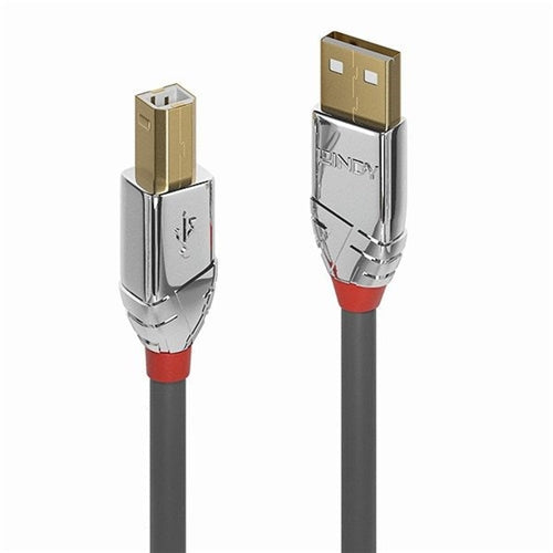 Lindy Cromo Line USB 2.0 Type A to B Cable 5m Grey