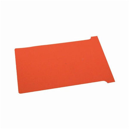 Nobo T-Card Size 4 112 x 180mm Red (Pack of 100)