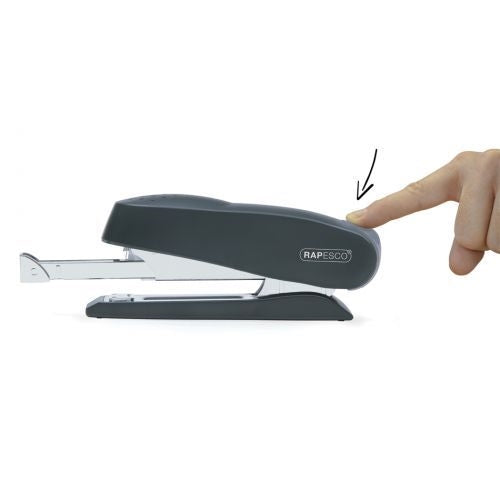 Rapesco Luna Half Strip Stapler Heavy Duty Black