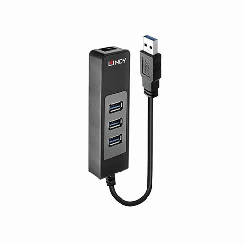 Lindy USB 3.0 Hub and Gigabit Ethernet Converter