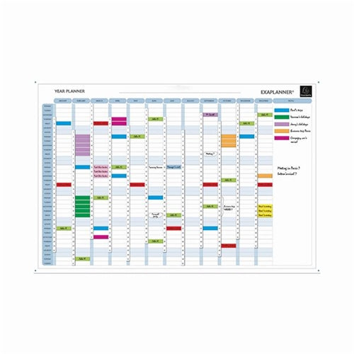 Exacompta Magnetic Perpetual Year Planner (Comes with magnets, magnet strips, pens and box)