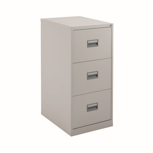 Talos 3 Drawer Filing Cabinet 465x620x1000mm Grey