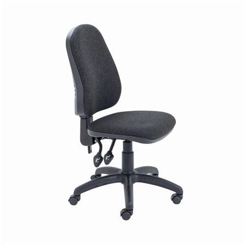 First High Back Operator Chair 640x640x985-1175mm Charcoal