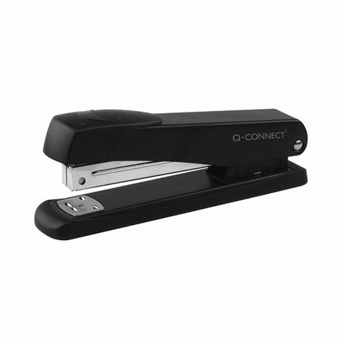 Q-Connect Full Strip Metal Stapler 20 Sheet Black