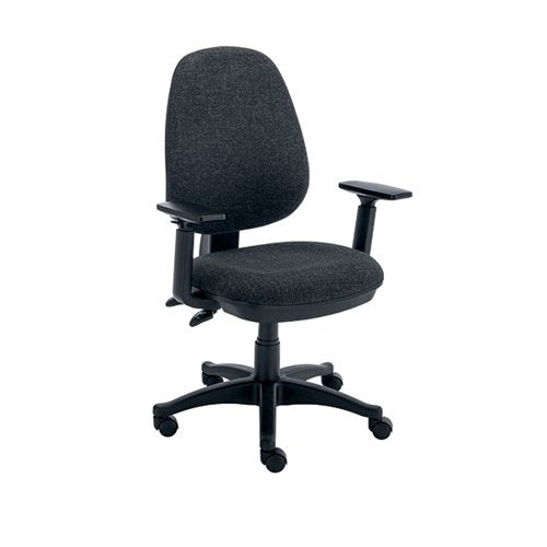 Polaris Nesta Operator Chair 2 Lever Upholstered 590x555x1090mm Charcoal