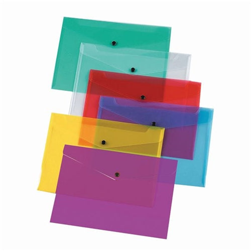 Q-Connect Polypropylene Document Folder A4 Assorted (Pack of 12)