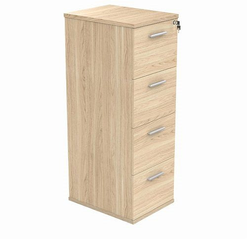 Astin 4 Drawer Filing Cabinet 540x600x1358mm Canadian Oak