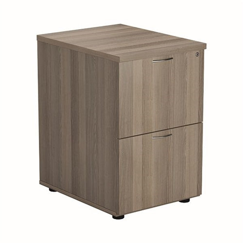 Jemini Essentials 2 Drawer Filing Cabinet 464x600x710mm Grey Oak