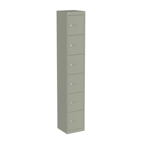 Bisley 6 Door Locker 305x305x1802mm Goose Grey