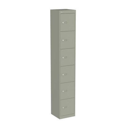 Bisley 6 Door Locker 305x305x1802mm Goose Grey