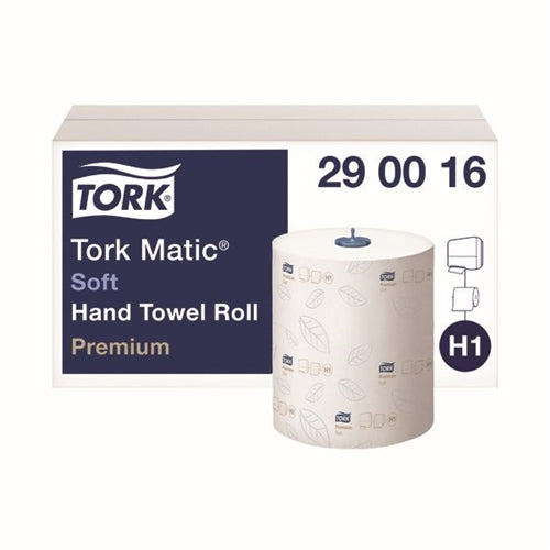 Tork Matic Hand Towel Roll H1 White 100m (Pack of 6)