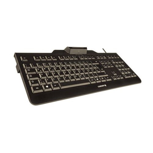 Cherry KC 1000 SC Corded Security Keyboard with Integrated Smartcard Terminal Black