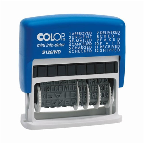 COLOP Self Inking Dial-A-Phrase Dater