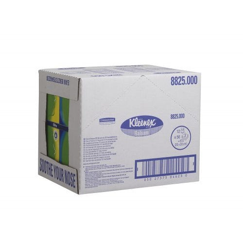 Kleenex Balsam Facial Tissues Cube 56 Sheets (Pack of 12)