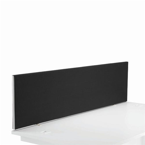 First Desk Mounted Screen 1600x25x400mm Special Black