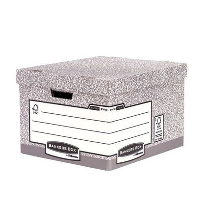 Bankers Box Storage Box Large Grey (Pack of 10)