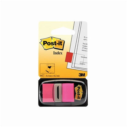 Post-it Index Tabs 25mm Bright Pink (Pack of 600)