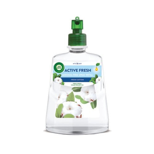 Air Wick Active Fresh Air Freshener Aerosol-Free Spray Refill Fresh Cotton 228ml